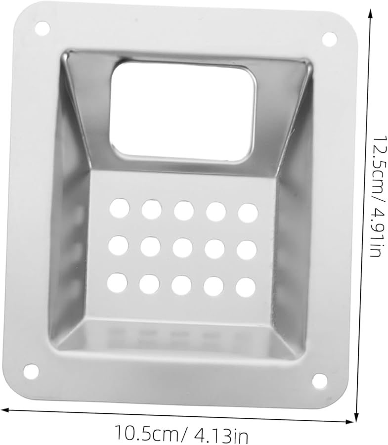 Stainless Steel Outdoor Ashtray 12 5X10 5X1 6CM Portable Wind Resistant Ash Holder - Image 2